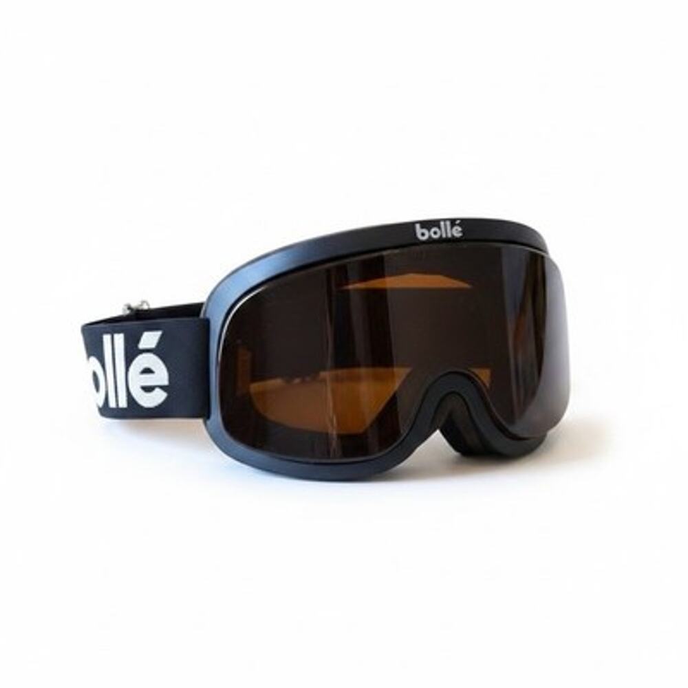 VTG Bollé X500 OTG Ski Goggles Black Frame Amber Lens Over Glass Snow Ski France